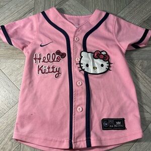 Nike MLB Pink and Black Hello Kitty Kids Jersey